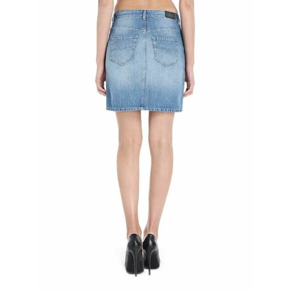 Diesel Womens R- Modung Blue Denim Skirt - Picture 4 of 12